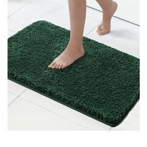 Luxurious Dark Green Bath Mat